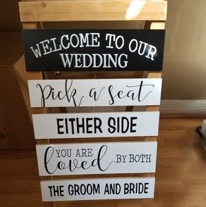 Wedding sign